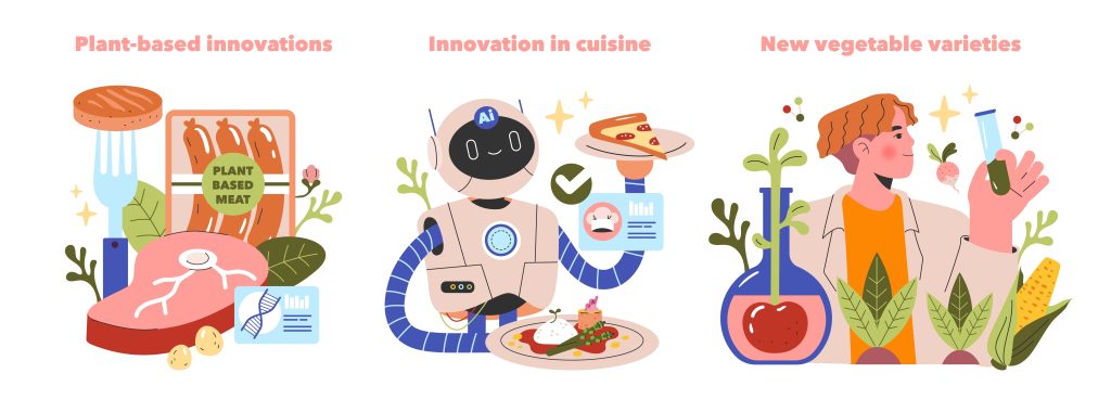 Clinical chef plotting what foods to feed its patients.