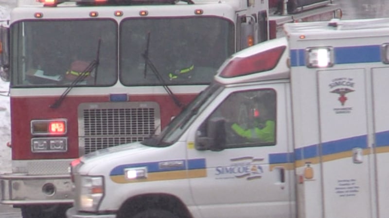 One person hospitalized after crash in Barrie